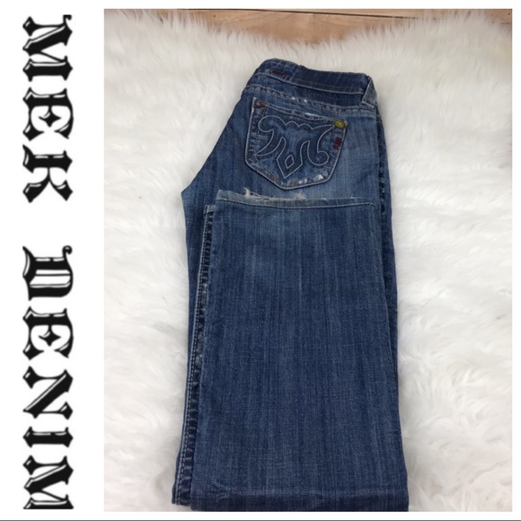 💕SALE💕 MEK Malibu Premium Distressed Denim Jeans - Picture 3 of 8
